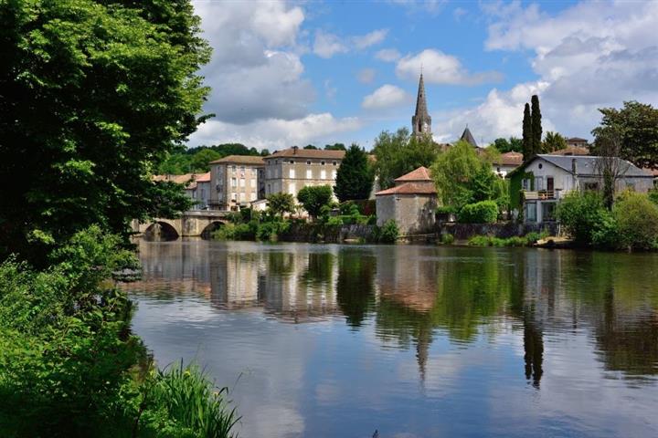 The Vienne river in Cofolans, Poitou-Charentes
