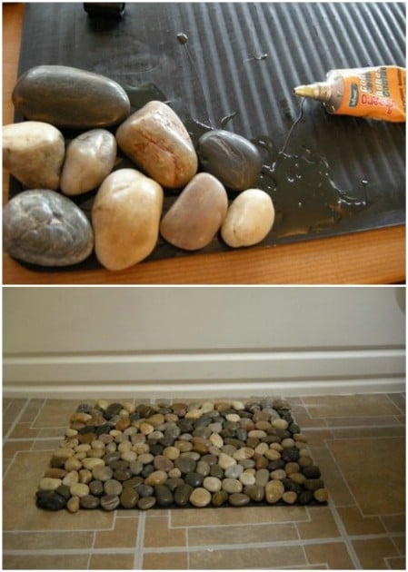 Spa Like DIY Pebble Bath Mat