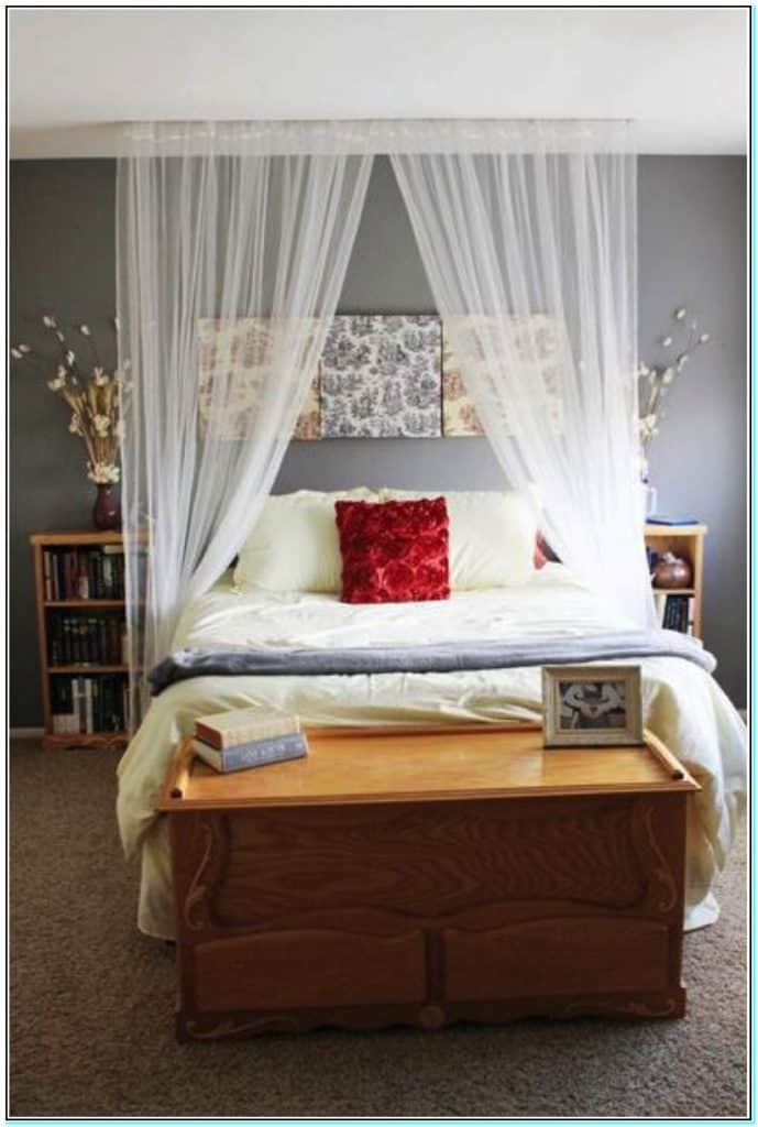 Diy affordable canopy bed