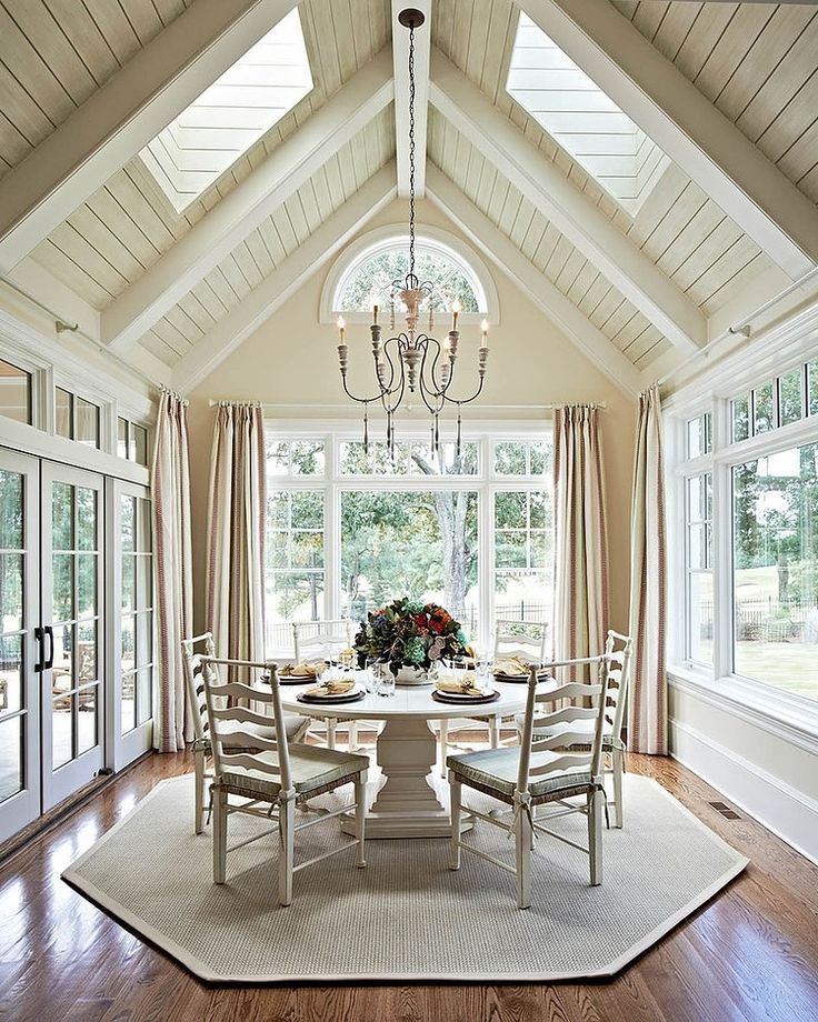 Exposed beams add characted to the room