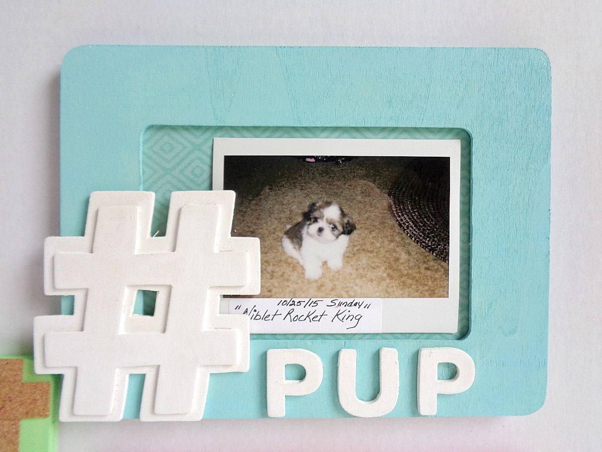 Hashtag Frame in turquoise