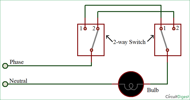 2 way switching by 2 wire method