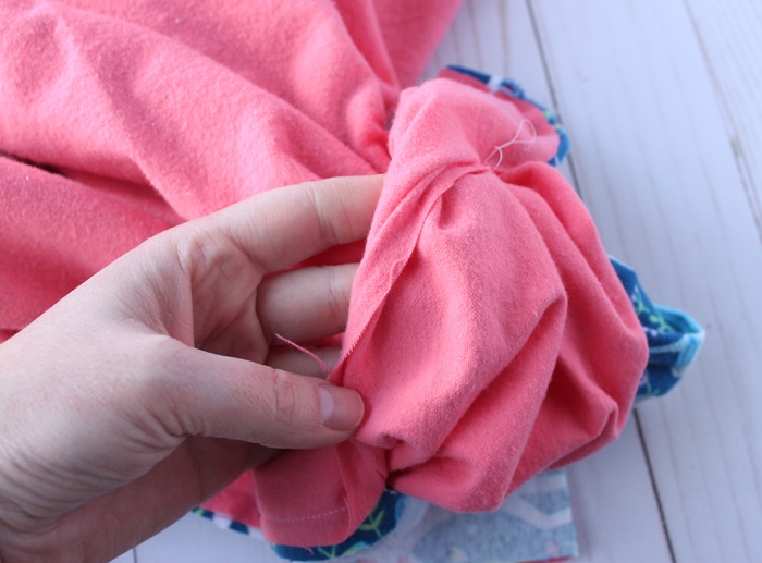 How to make a blanket for a baby out of flannel.