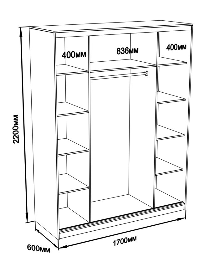 Схема установки шкафа купе
