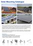 Solar Mounting Catalogue