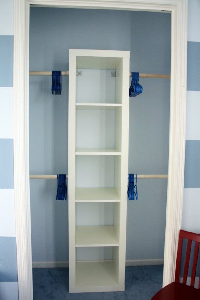 tiny wardrobe hacks iKEA