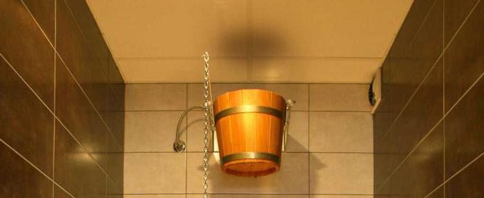 как сделать душ в деревянной бане 