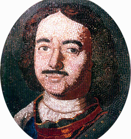 Мозаичный портрет Петра I (Ломоносов)