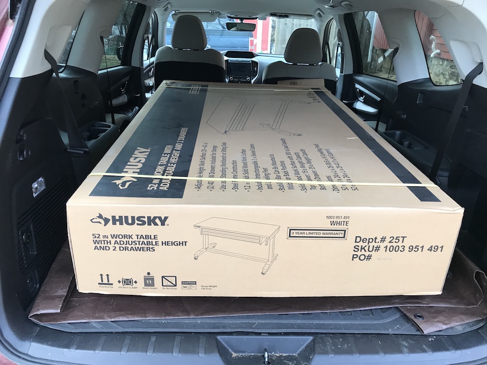 Husky Adjustable Height Work Table