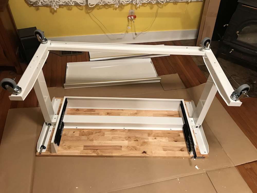 Husky Adjustable Height Work Table