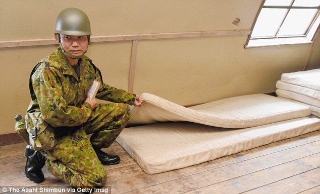 Survival skills: The seven-year-oold kept warm at night by sleeping between two mattresses  