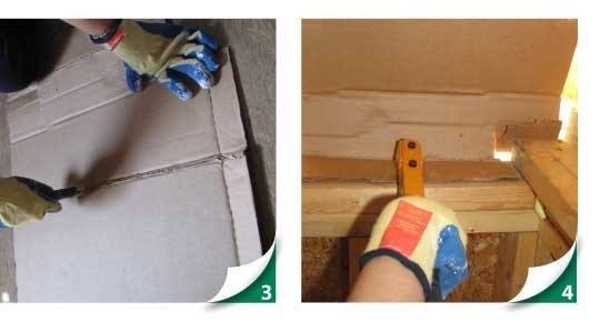 installing insulation, ceilings w/o attics