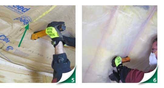 installing insulation, friction