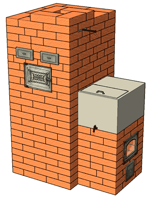 Дровяная печь для бани постоянного действия