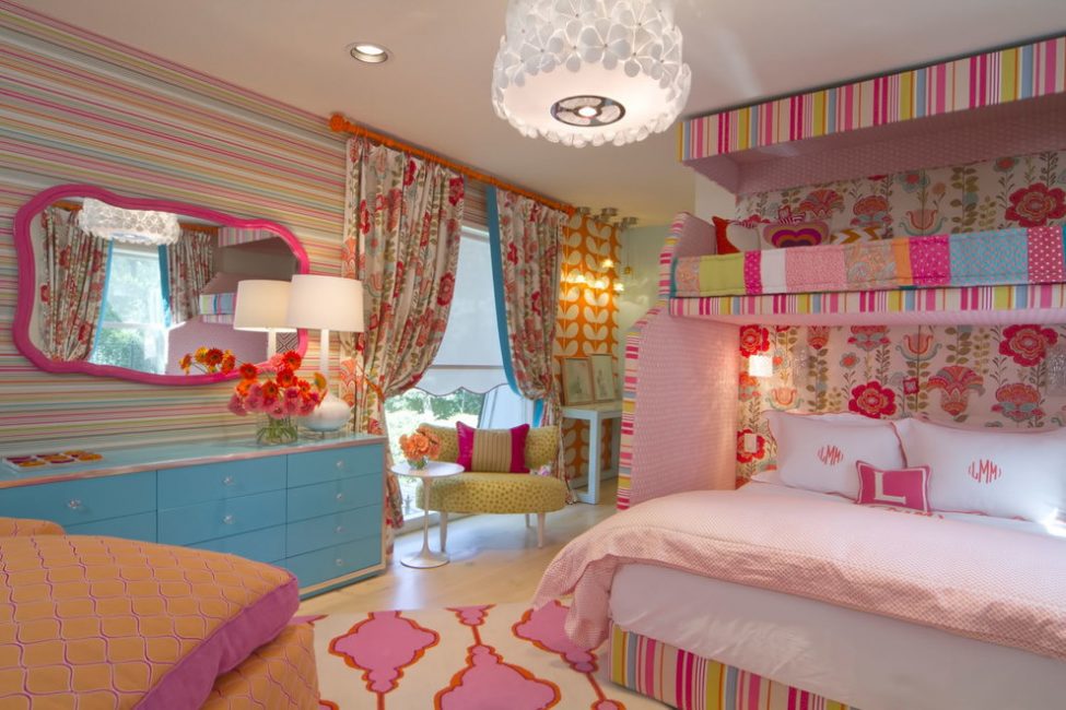Розовая мечта любой девочки - красивая комната