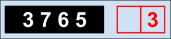 Gas digital imperial meter display