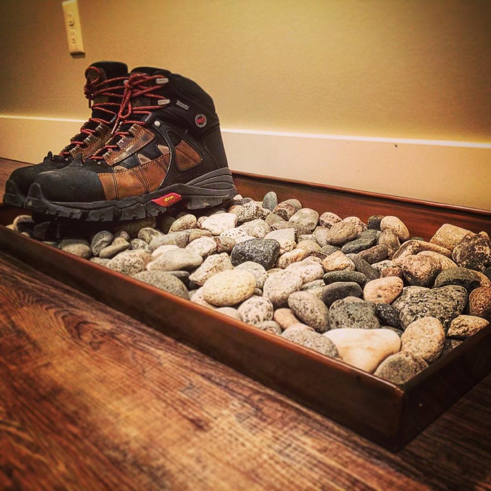 Резиновый поддон с использованием камней для обуви 