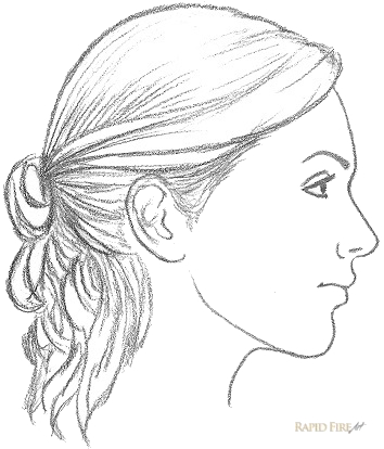 How to Draw a Female Face from the Side View Step 11_2