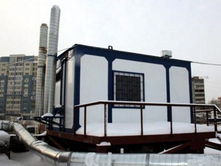 Газовая котельная на крыше многоэтажного дома