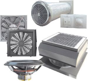 приблизительный набор компонентов для домашней вентиляции