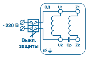 Электрическая схема вентилятора