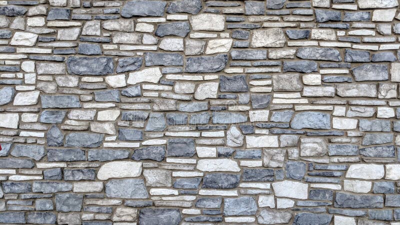 Blue and white stone wall royalty free illustration