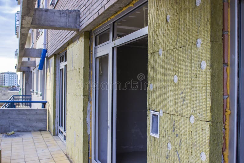 Building insulation stock image
