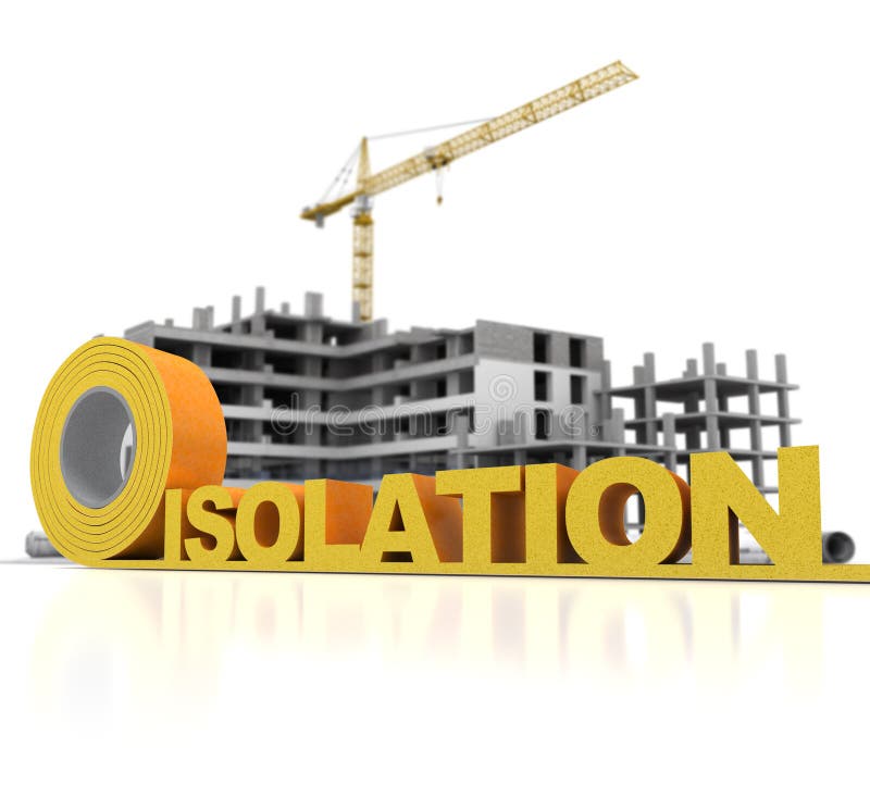 Building thermal insulation royalty free stock image
