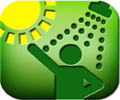 solar hot water icon