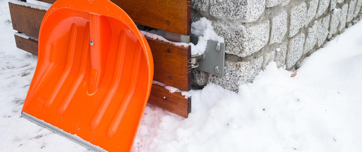 Shovel in the snow