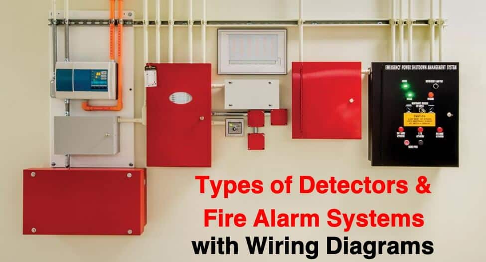 Types of Detectors and Fire Alarm System with Wiring Diagrams