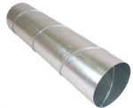 Circular galvanized steel duct