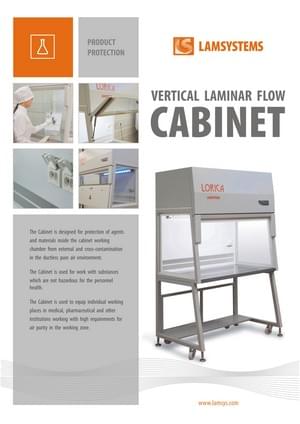 Download brochure "Vertical Laminar Flow Cabinet"