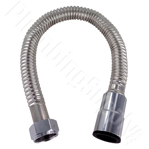 Click here to enlarge image of 3/4 inch x push to connect stainless water heater flex