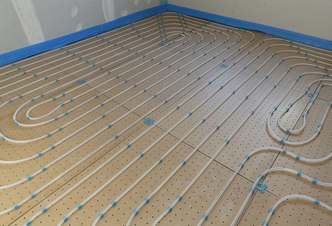 underfloor heating in house