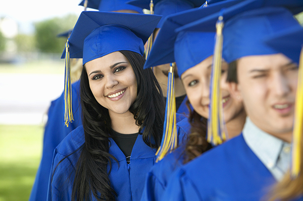  Students Standing in Line on Their Graduation Day