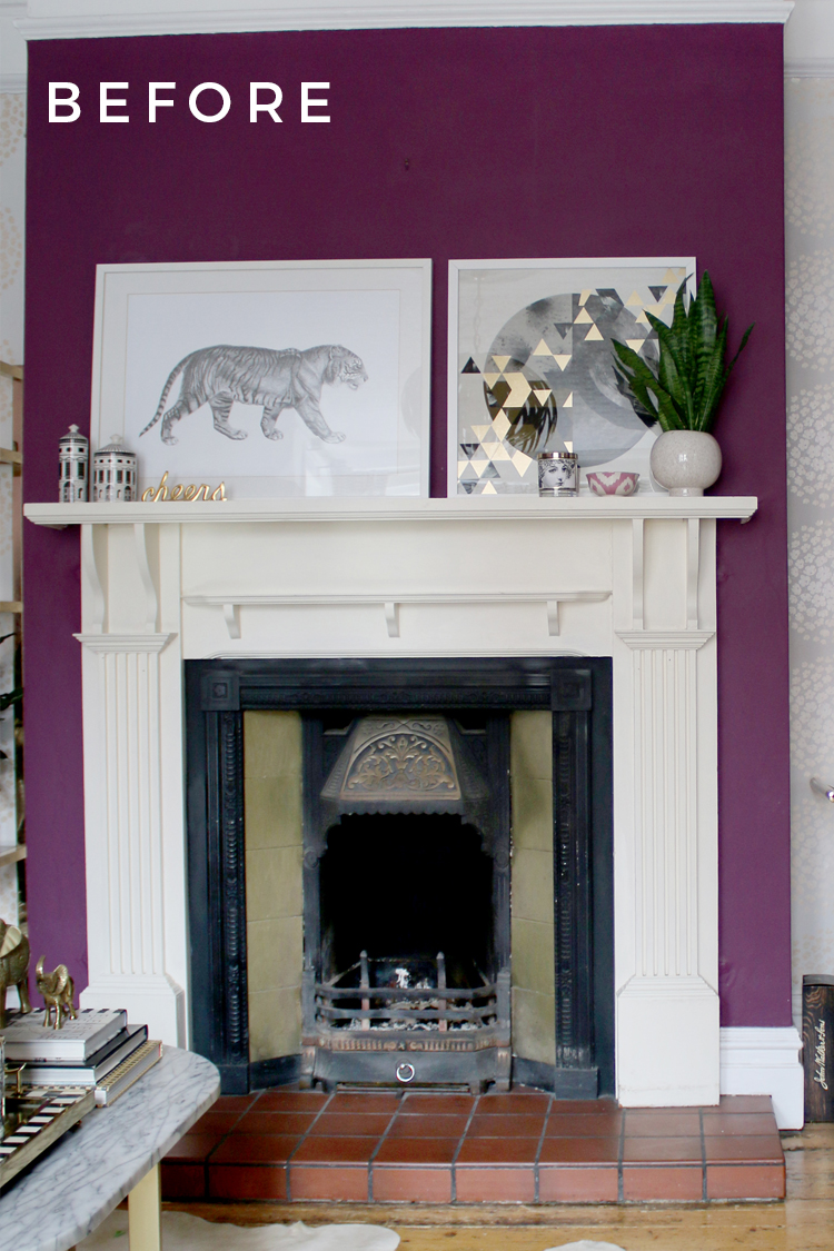 Victorian Fireplace Before