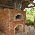 Philippines brick pizza oven.