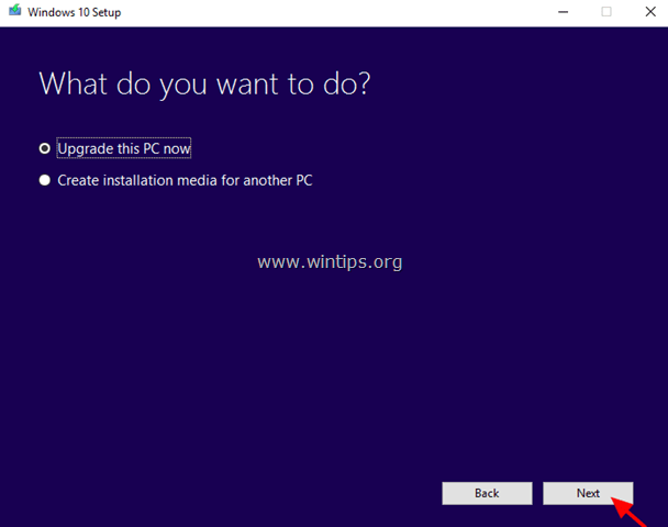 Upgrade this PC now Windows 10