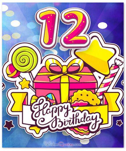 Happy 12th Birthday Wishes